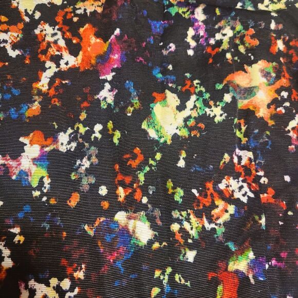 Gap Confetti Flare Dress Black Multicolor Fit And Flare Womens 6 - Picture 13 of 15